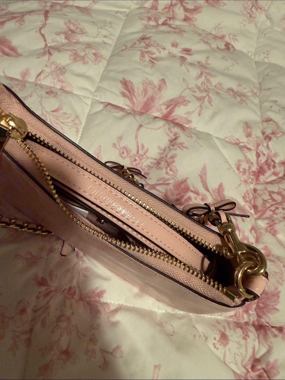 NWT Coach Teri Mini Pink Bow Coquette - Picture 7 of 7
